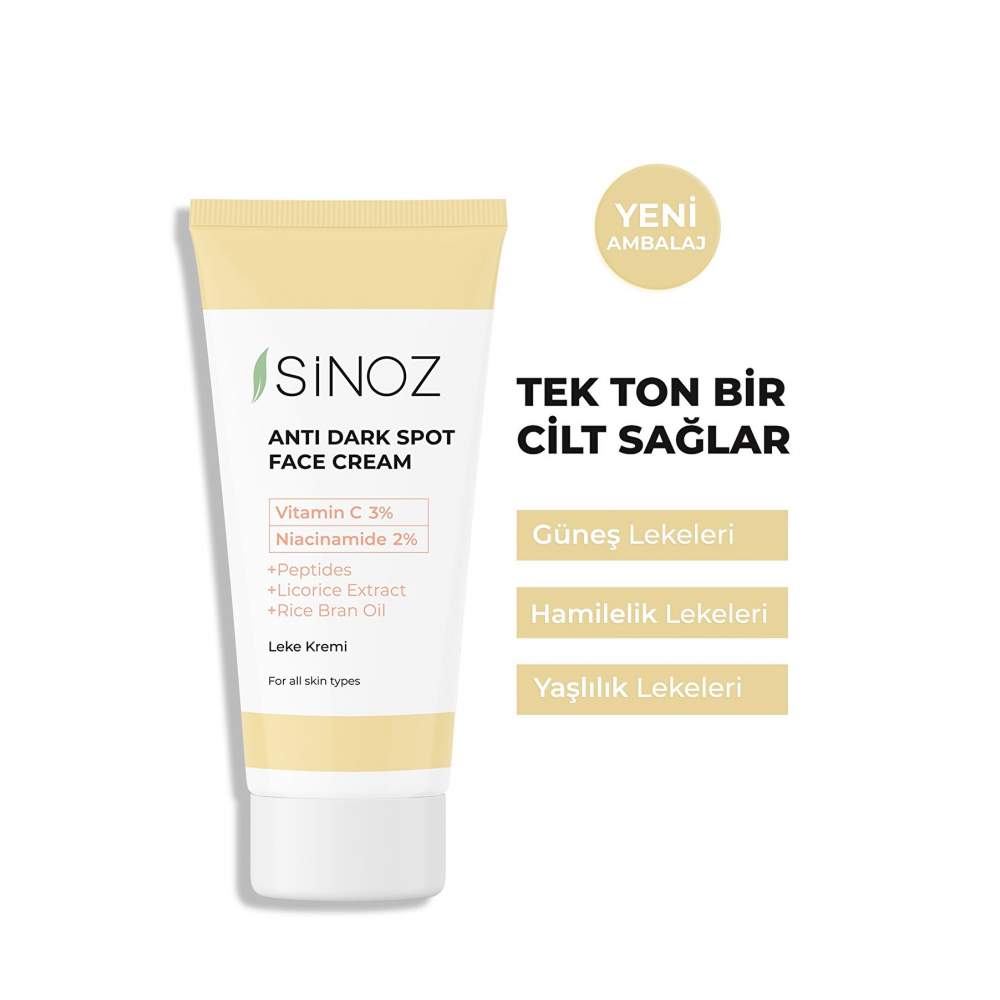 Sinoz %3 C Vitaminli Koyu Leke Karşıtı Ton Eşitleyici 40 ml Krem